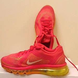 Nike Air Max Pink Yellow Running Sneakers